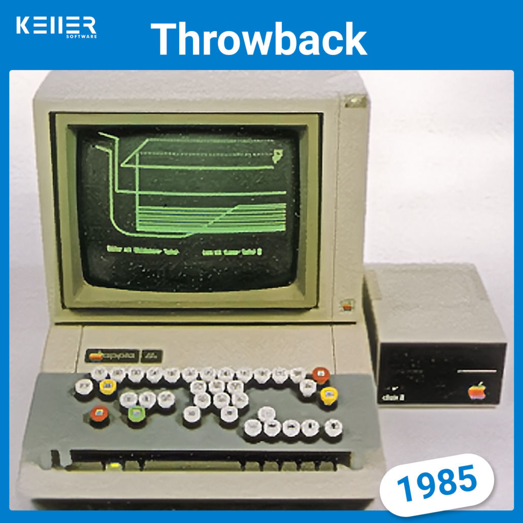 Computer Throwback Throwback 1985 - KELLER in newspaper - SYMplus™ by KELLER.Software